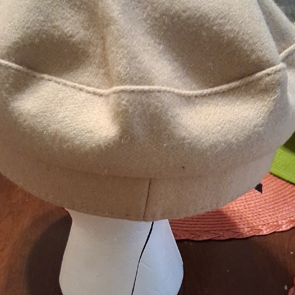 Tan Chain-Embellished Cap - Picture 3 of 5